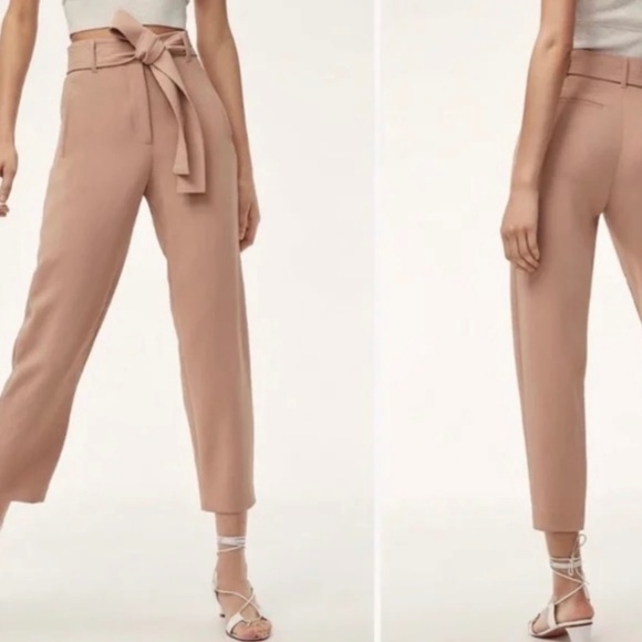 Wilfred tie front pants pink - Picture 1 of 8